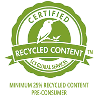 Minimum 25% Pre-Consumer Recycled LLDPE Resin Content